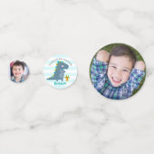 Kindergarten Graduation Blue Dinosaur Boy 2 Photo コンフェッティ (正面)