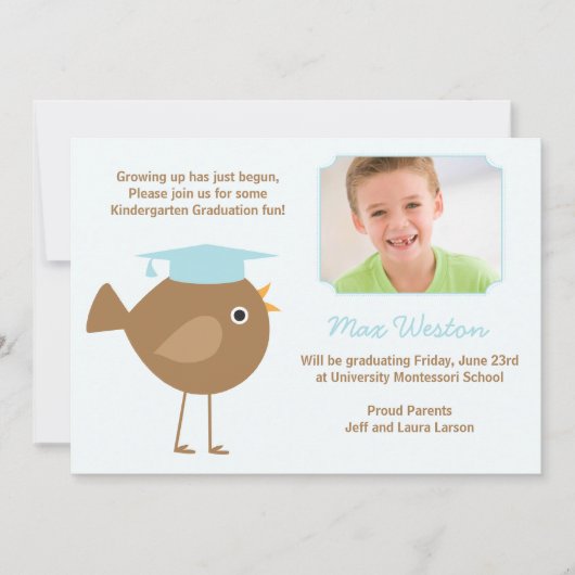 Kindergarten Graduation Invitation 招待状 (正面)