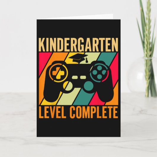 Kindergarten Level Complete Retro Graduation 2025  カード (正面)