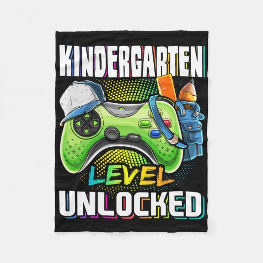 Kindergarten Level Unlocked Video Game Ck To Schoo フリースブランケット (正面)