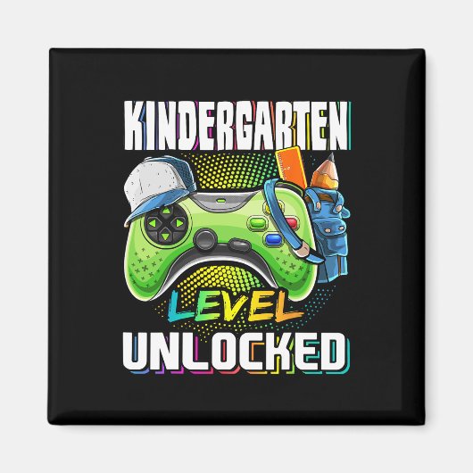 Kindergarten Level Unlocked Video Game Ck To Schoo マグネット (正面)