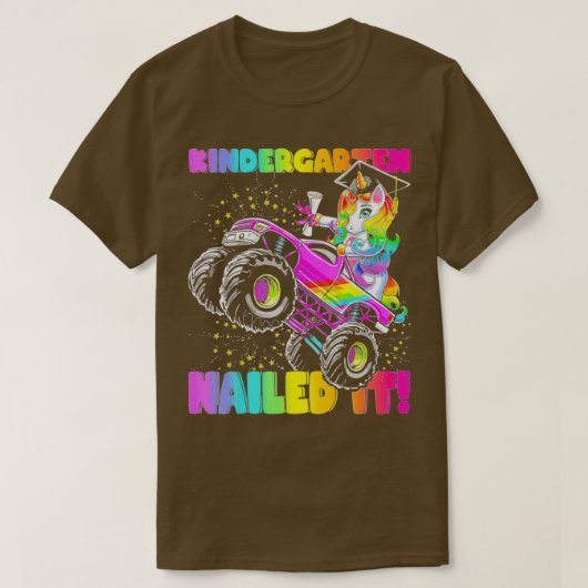 Kindergarten Nailed It Unicorn Monster Truck 2 Tシャツ (デザイン正面)