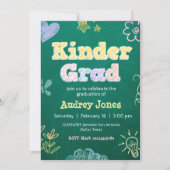 Kindergarten Preschool Graduation 招待状 (正面)