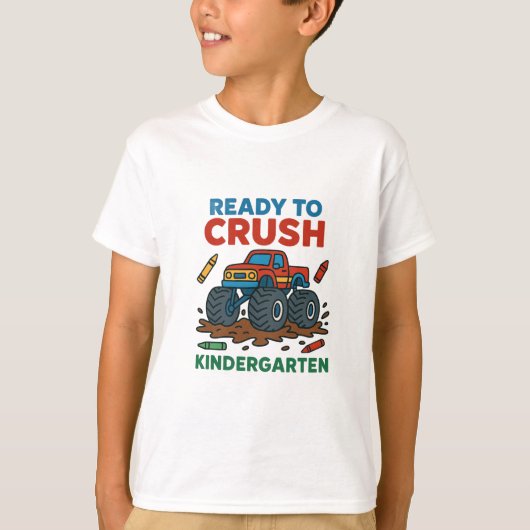 Kindergarten Ready! Fun School T-Shirt for Kids Tシャツ (正面)
