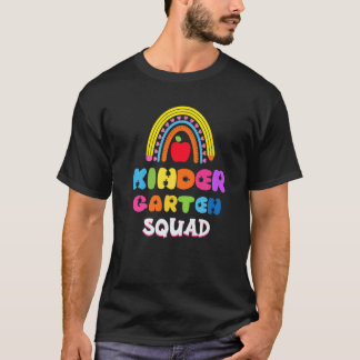 Kindergarten Squad Teacher School Rainbow Women Ki Tシャツ