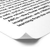 Kindergarten teacher ポスター (角)