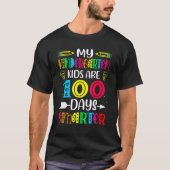 Kindergarten Teacher 100 Days Smarter 100th Day Of Tシャツ (正面)