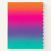 Kindergarten Teacher | Colorful Ombre ノートブック (裏面)