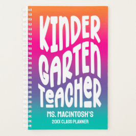 Kindergarten Teacher | Colorful Ombre プランナー手帳