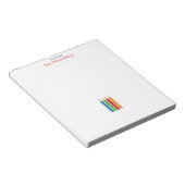 Kindergarten Teacher Colorful Pencils ノートパッド (アングル)