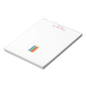 Kindergarten Teacher Colorful Pencils ノートパッド (回転)