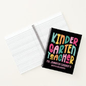 Kindergarten Teacher Colorful Text ノートブック (内部)