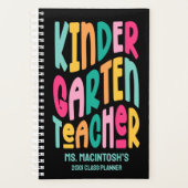 Kindergarten Teacher Colorful Text プランナー手帳 (正面)