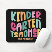Kindergarten Teacher Colorful Text マウスパッド (マウス)