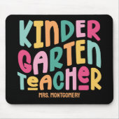 Kindergarten Teacher Colorful Text マウスパッド (正面)
