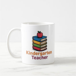 Kindergarten Teacher Cute Books Apple Coffee Mug T コーヒーマグカップ
