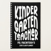 Kindergarten Teacher Minimalist Text プランナー手帳 (正面)