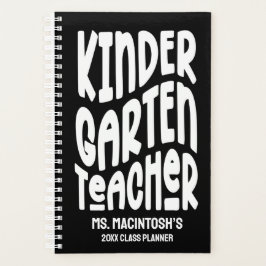 Kindergarten Teacher Minimalist Text プランナー手帳