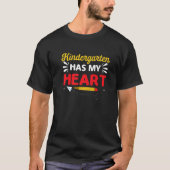 Kindergarten Teacher My Heart Valentines Day Tシャツ (正面)