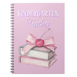 Kindergarten Teacher Pink Custom ノートブック