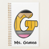 Kindergarten Teacher Planner with Notebook Initial プランナー手帳 (正面)