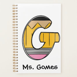 Kindergarten Teacher Planner with Notebook Initial プランナー手帳