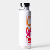 Kindergarten Teacher Red Orange Ombre ウォーターボトル (右面)