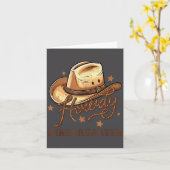 Kindergarten Teacher Rodeo Cowboy Western Howdy Ki カード (黄色い花)