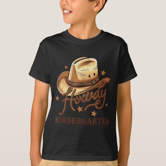 Kindergarten Teacher Rodeo Cowboy Western Howdy Ki Tシャツ (正面)