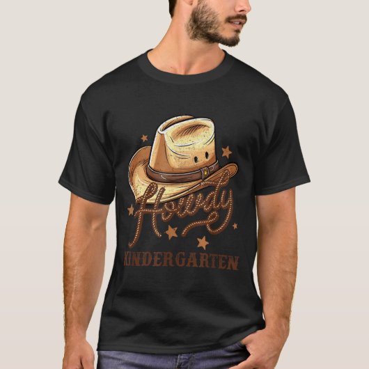 Kindergarten Teacher Rodeo Cowboy Western Howdy Ki Tシャツ (正面)