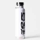 Kindergarten Teacher Simple Black Text ウォーターボトル (右面)