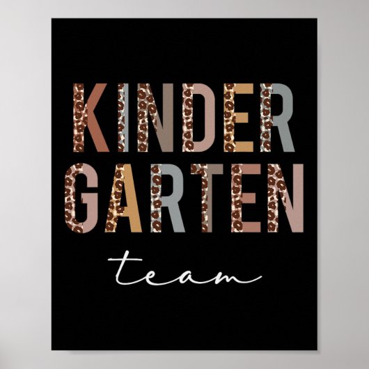 Kindergarten Team Hello Ck To School Appreciation  ポスター (正面)