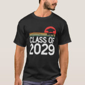 Kindergarten To Graduation Retro Class Of 2029 Gro Tシャツ (正面)