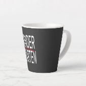 Kindergarten Typography kinder garten カフェラテマグ (右アングル)
