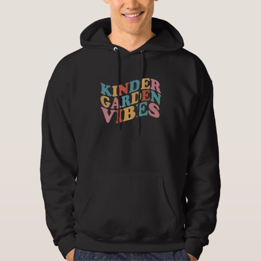 Kindergarten Vibes Back To School For Teacher Stud パーカ (正面)