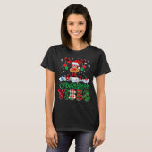 Kindergarten Vibes Teacher Buffalo Plaid Reindeer  Tシャツ (正面フル)