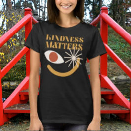 Kinderness Mattersシャツ – おもしろい抽象芸術スマイル顔 Tシャツ