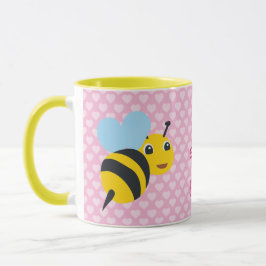 Kindertasse Biene - Hier schlürft |  マグカップ