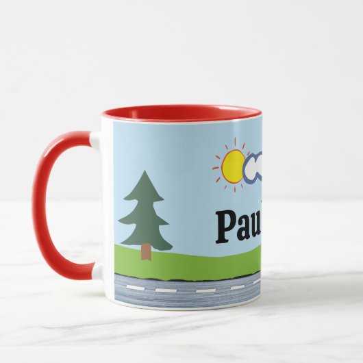 Kindertasse - Feuerwehr | personalisierbare マグカップ (左)