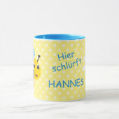 Kindertasse Hummel - Hier schlürft |  マグカップ (中央)