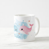 Kindertasse - Kleine Wale  |  コーヒーマグカップ (正面右)