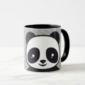 Kindertasse Pandabär - grau |  マグカップ (正面右)
