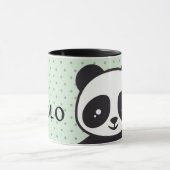 Kindertasse Pandabär - grün |  マグカップ (中央)