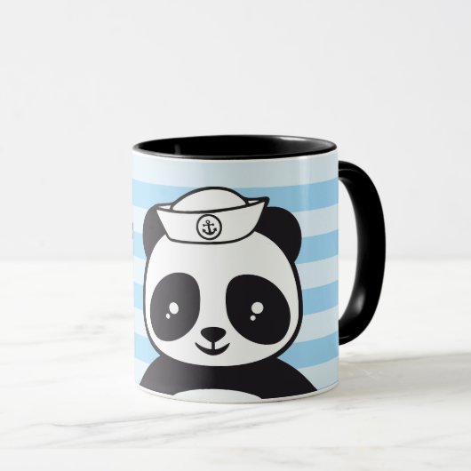 Kindertasse Pandabär - Matrose |  マグカップ (正面右)