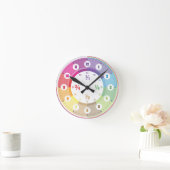 Kinderuhr Lernuhr Wanduhr | Lehruhr Zeit Lehren ラウンド壁時計 (ホーム)