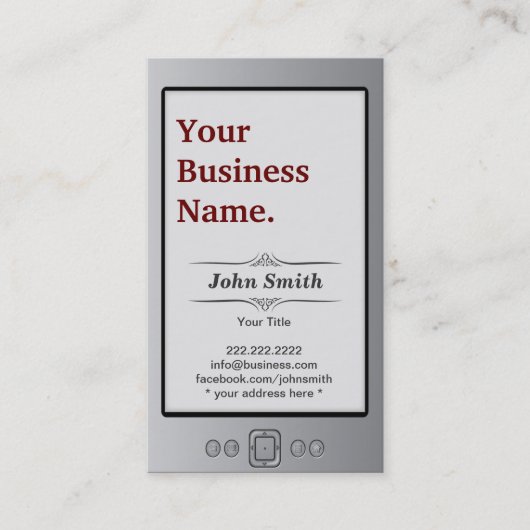 Kindle本スタイル名刺 名刺 (正面)