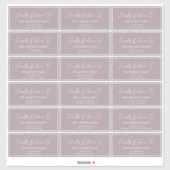 Kindly Deliver To Guest address stickers シール (シート)