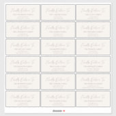 Kindly Deliver To Guest address stickers シール (シート)