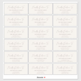 Kindly Deliver To Guest address stickers シール