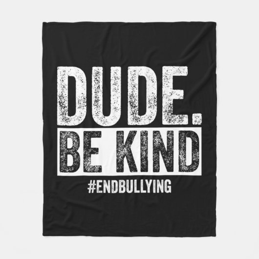 Kindness Day Unity Day Orange No bullies bullying  フリースブランケット (正面)
